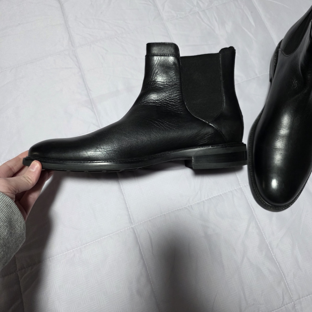 Black Leather Men's Chelsea Boots